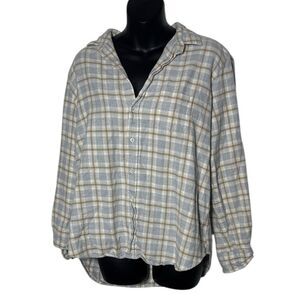 Frank and Eileen women’s medium Eileen plaid flannel shirt button up